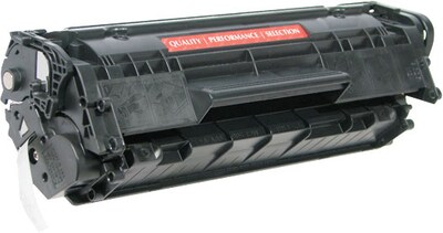 Quill Brand® Remanufactured Black Standard Yield MICR Toner Cartridge Replacement for HP 12A (Q2612A