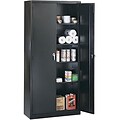 Alera® Steel Storage Cabinet; Assembled, 72Hx36Wx18D, Black
