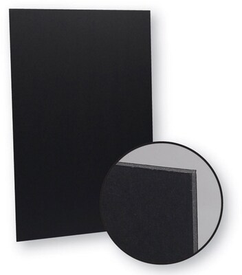 Flipside® Black On Black Foam Board; 20 X 30, 10 Sheets
