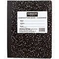 Sargent Art® Composition Notebook, 9.75 x 7.5, Wide Ruled, 100 Sheets, Black and White, Each (SAR231530)