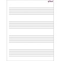 Trend® Music Staff Paper Wipe-Off® Chart - 17X22