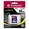 Transcend® Ultimate 16GB SDHC (Secure Digital High-Capacity) Class 10 Flash Memory Card