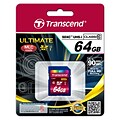 Transcend® Ultimate 64GB SDXC (Secure Digital Xtended-Capacity) Class 10 (UHS-I) Flash Memory Card