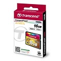 Transcend® Ultimate 16GB CF (CompactFlash) 1000x Flash Memory Card