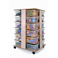 Whitney Brothers 24 Tray Cubby Tower; Natural