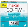 Maxell 700MB CD-RW; 10/Pack