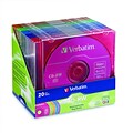 Verbatim® 700MB CD-RW; Slim Case, 20/Pack