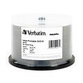 Verbatim® DataLifePlus 4.7GB 8X White Inkjet Printable DVD-R; Spindle, 50/Pack