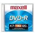 Maxell 4.7GB 16X DVD-R; Jewel Case