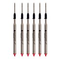 Monteverde® Medium Ballpoint Refill For Lamy Ballpoint Pens, 6/Pack, Red