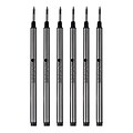 Monteverde Rollerball Pen Refill, Fine Point, Black Ink, 6 Pack (M223BK)