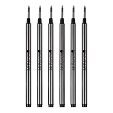 Monteverde Rollerball Pen Refill, Fine Point, Black Ink, 6 Pack (M223BK)