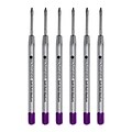 Monteverde® Medium Ballpoint Refill For Parker Ballpoint Pens, 6/Pack, Purple