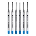 Monteverde® Medium Ballpoint Refill For Parker Ballpoint Pens, 6/Pack, Turquoise