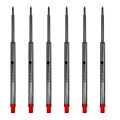 Monteverde® Medium Ballpoint Refill For Waterman Ballpoint Pens, 6/Pack, Red