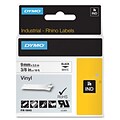 Dymo® RhinoPro Industrial Label Tape; 0.38(W) x 18(L), White