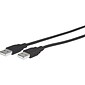 Comprehensive® 3' USB 2.0 A Male to A Female Cable; Black