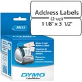 Dymo® 700CT White 2UP 1-1/8 X 3-1/2 Address Label Tape