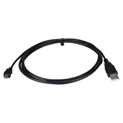 QVS® 1' Micro-USB Cable For Smart Phone PDA and GPS; Black