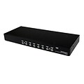 Startech 6 8-Port Rackmount USB VGA KVM Switch With Audio; Black