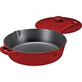 Cuisinart Chefs Classic 12 Enameled Cast Iron Chicken Fryer with Cover; Cardinal Red