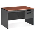 OFM Executive Series 77348 Single Pedestal Desk, Cherry