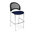 OFM Moon Series Fabric Cafe Height Chair, Navy, 2/Pack