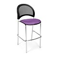 OFM Moon Series Fabric Cafe Height Chair, Plum, 2/Pack