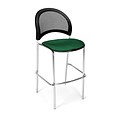 OFM Moon Series Fabric Cafe Height Chair, Forest Green, 2/Pack