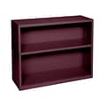 Sandusky® Elite 30H x 34 1/2W x 13D Steel Fully Adjustable Bookcase, Burgundy