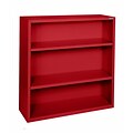 Sandusky® Elite 42H x 36W x 18D Steel Fully Adjustable Bookcase, Red
