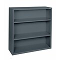 Sandusky® Elite 42H x 34 1/2W x 13D Steel Fully Adjustable Bookcase, Charcoal
