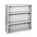 Sandusky® Elite 42H x 34 1/2W x 13D Steel Fully Adjustable Bookcase, Dove Gray