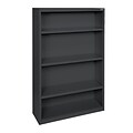 Sandusky® Elite 60H x 34W x 12D Steel Fully Adjustable Bookcase, Black