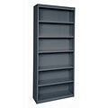 Sandusky® Elite 82H x 34W x 12D Steel Fully Adjustable Bookcase, Charcoal
