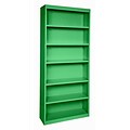 Sandusky® Elite 82H x 34W x 12D Steel Fully Adjustable Bookcase, Primary Green