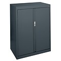 Sandusky® System Series 42H x 30W x 18D Steel Counter Height Storage, Charcoal
