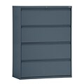 Sandusky® 800 Series 53 1/4H x 30W x 19 1/4D Steel Full Pull Lateral File, 4 Drawer, Charcoal