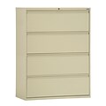Sandusky® 800 Series 53 1/4H x 30W x 19 1/4D Steel Full Pull Lateral File, 4 Drawer, Putty