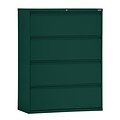 Sandusky® 800 Series 53 1/4H x 30W x 19 1/4D Steel Full Pull Lateral File, 4 Drawer, Forest Green