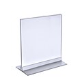 Azar® 10 x 8 Vertical/Horizontal Dual-Stand Acrylic Sign Holder, 10/Pack