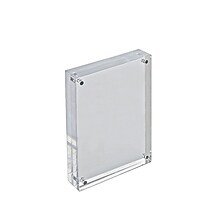 Azar Displays Clear Acrylic Magnetic Photo Frame Block 5 x 7 Vertical/Horizontal (104434)