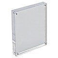 Azar Displays Clear Acrylic Magnetic Photo Frame Block 8.5 x 11 Vertical/Horizontal (104436)