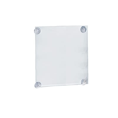 Azar Displays Clear Acrylic Window/Door Sign Holder Frame with Suction Cups 8.5W x 14H, 2-Pack (
