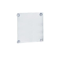 Azar Displays Clear Acrylic Window/Door Sign Holder Frame with Suction Cups 8.5W x 14H, 2-Pack (