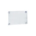 Azar Displays Clear Acrylic Window/Door Sign Holder Frame with Suction Cups 14W x 11H, 2-Pack (106611)