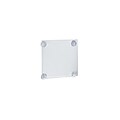 Azar Displays Clear Acrylic Window/Door Sign Holder Frame with Suction Cups 5.5W x 8.5H, 2-Pack
