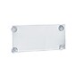 Azar Displays Clear Acrylic Window/Door Sign Holder Frame with Suction Cups 8.5''W x 5.5''H, 2-Pack (106627)