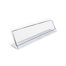 Azar® 2 x 6 Horizontal Nameplate Acrylic Sign Holder, 10/Pack