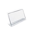 Azar Displays Angled L-Shaped Sign Holder Frame 6x 4High- Horizontal/Landscape, 10-Pack (112727)